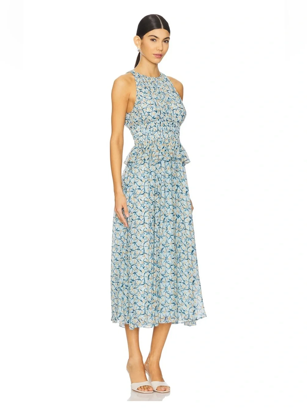 Ulla Johnson Adeline Midi Dress in Idalia 2 NWT 100% Silk - Picture 1 of 9